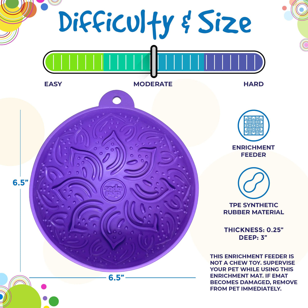 Garden of Eatin' Tipsy Bowl Wobble Lick Mat