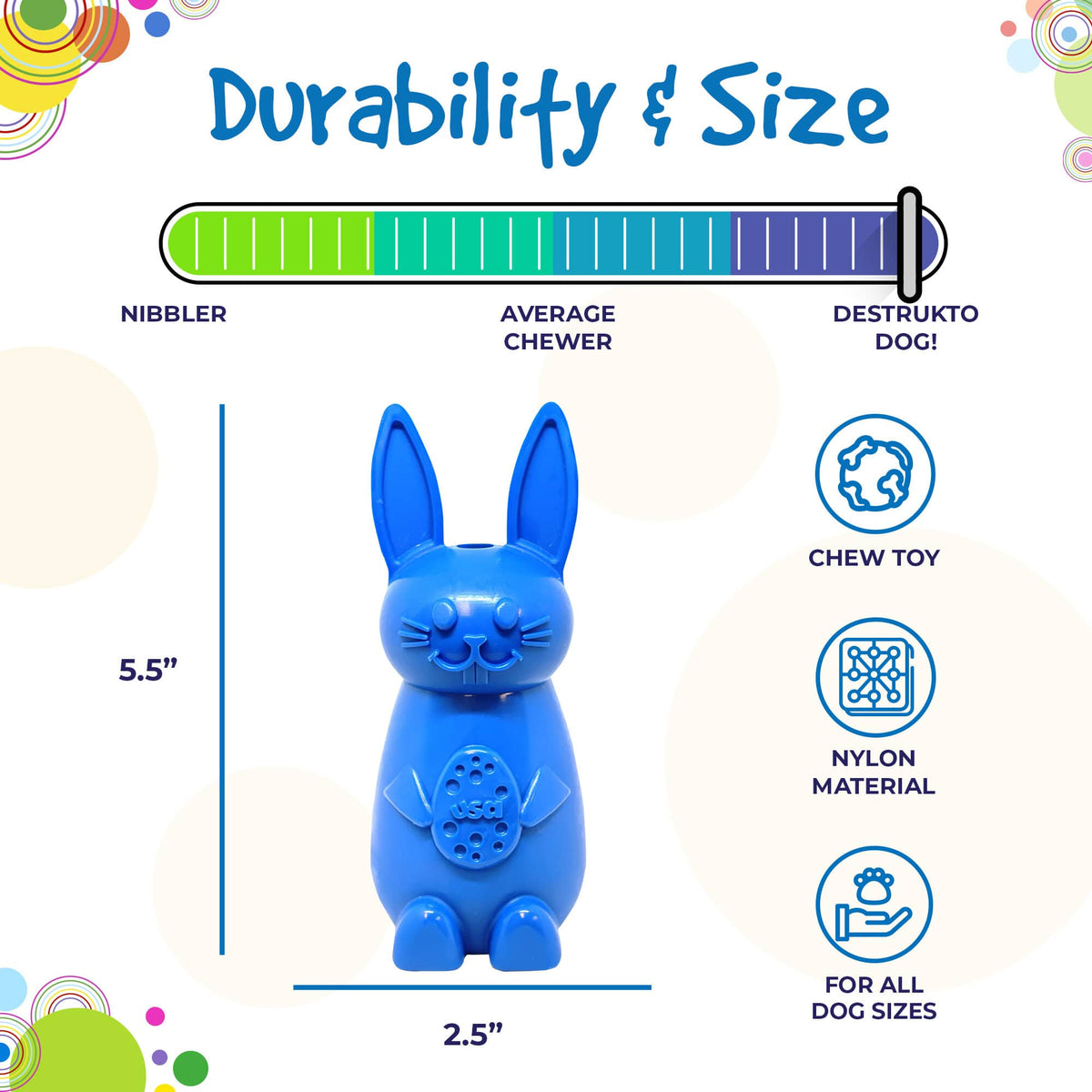 Bunny Nylon Chew Toy Large