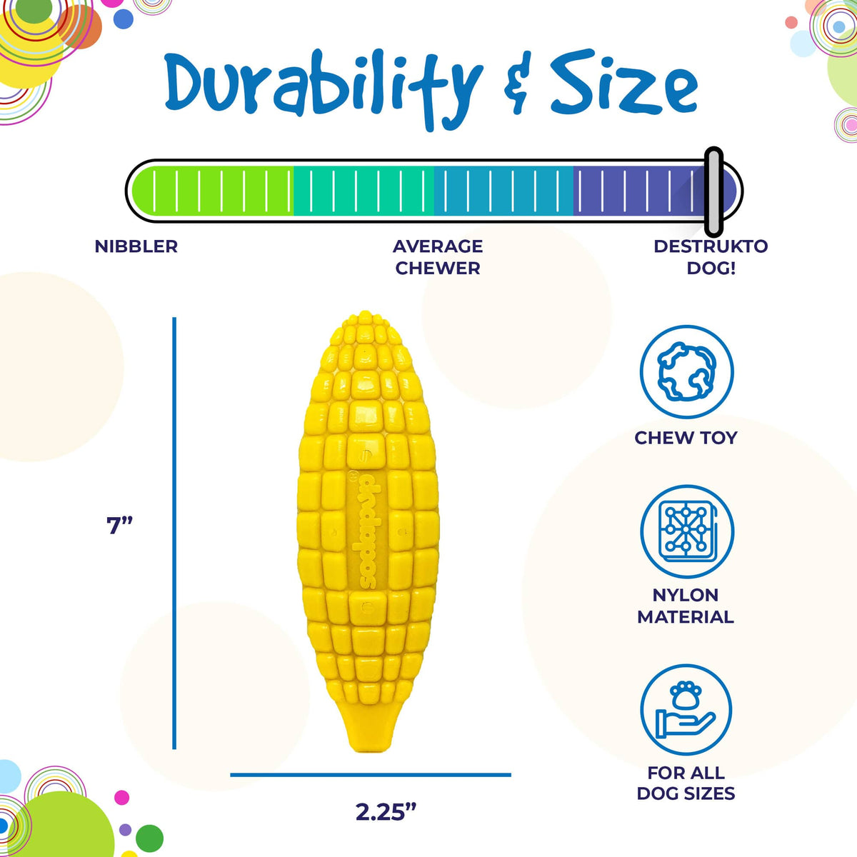 Corn on the Cob Nylon Chew Toy