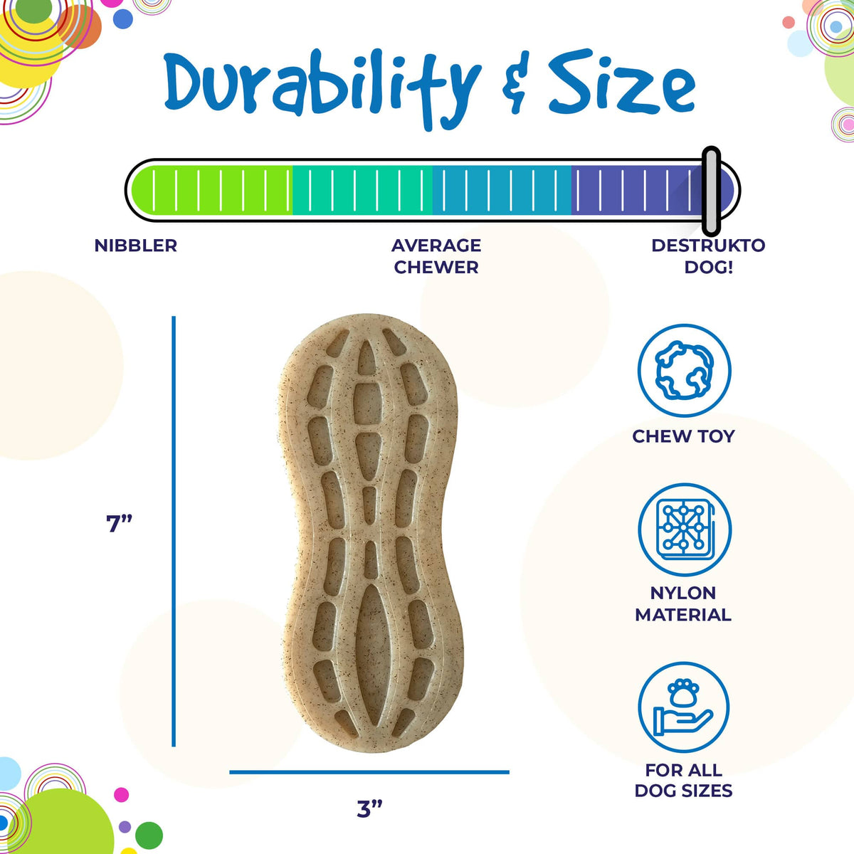 Peanut Nylon Chew Toy