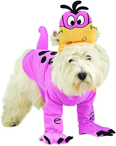 Dog wearing The Flintstone Dino Costume in Small, Halloween Store, sold through Sniff and Shift