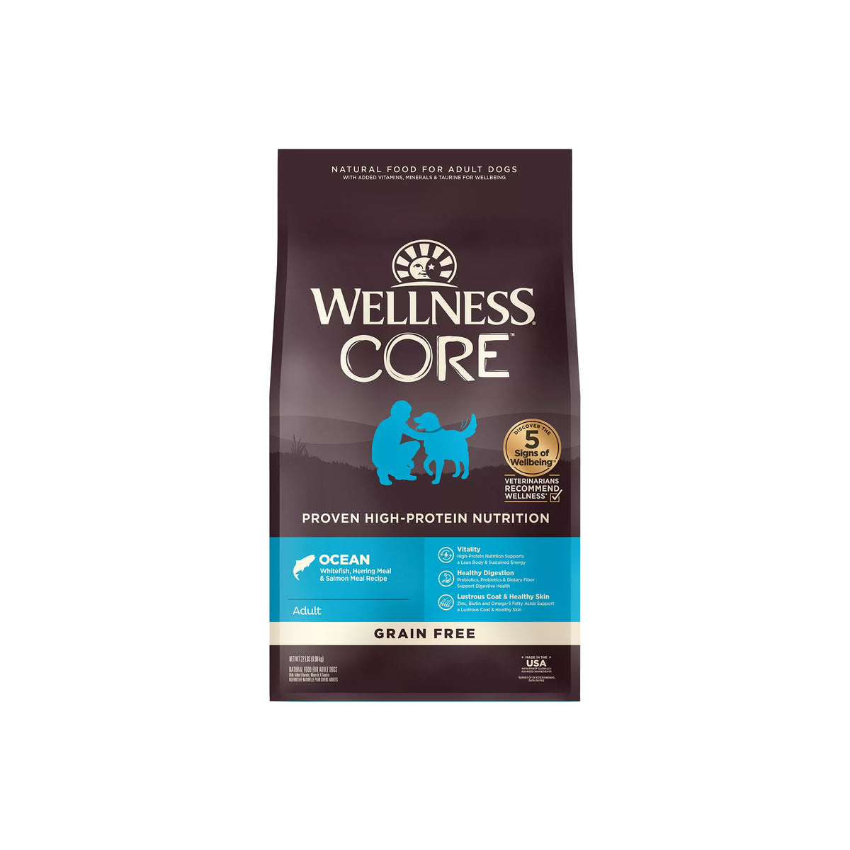 Bag of Wellness Core Ocean Whitefish, Herring & Salmon dry dog food