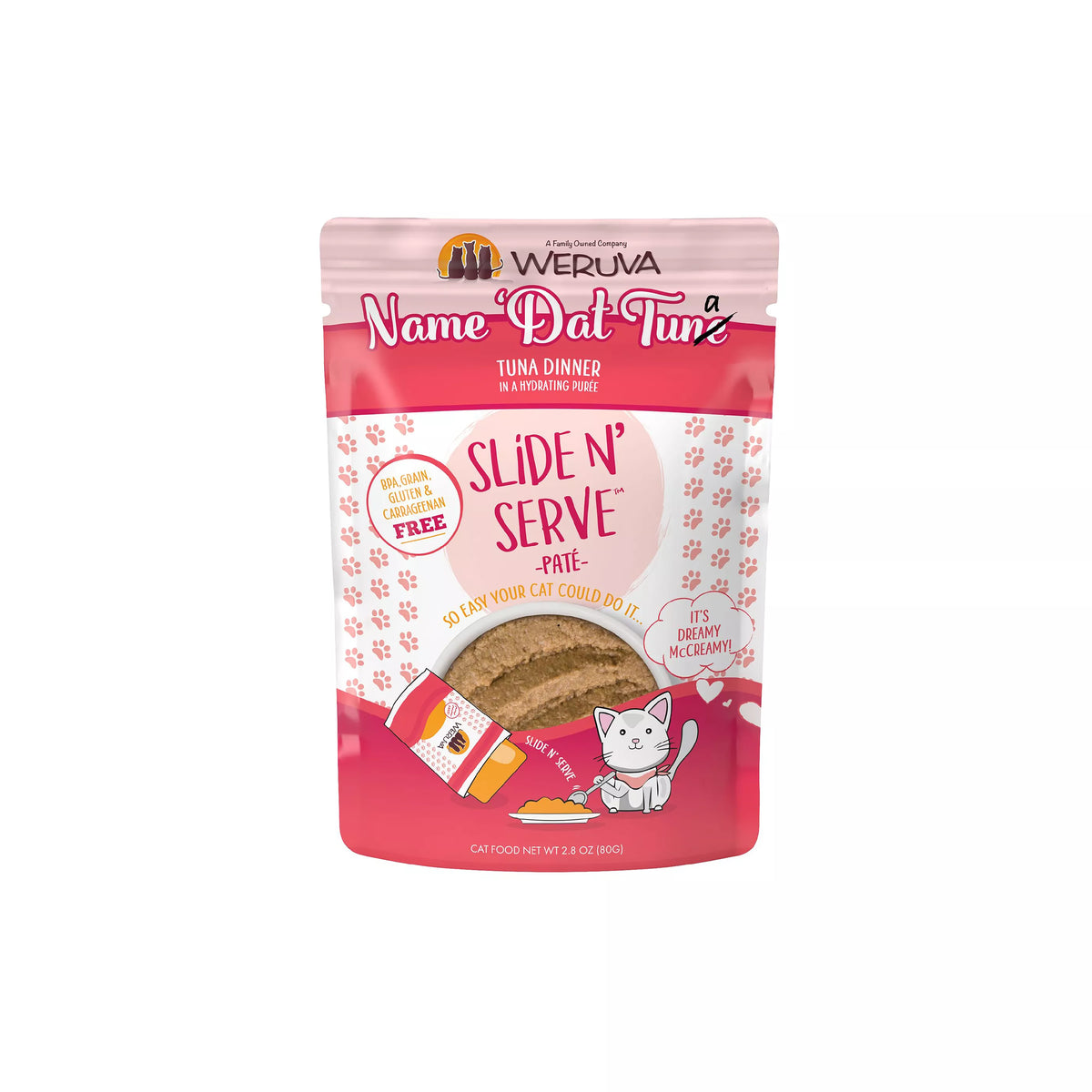 Weruva Name Dat Tuna cat food pouch, 2.8 ounce
