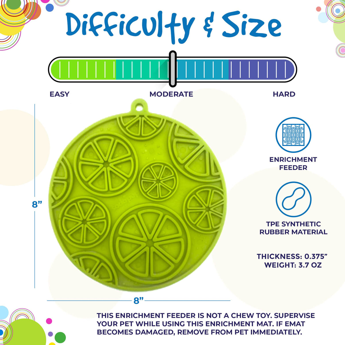 Citrus Design eMat Lick Mat with Suction Cups