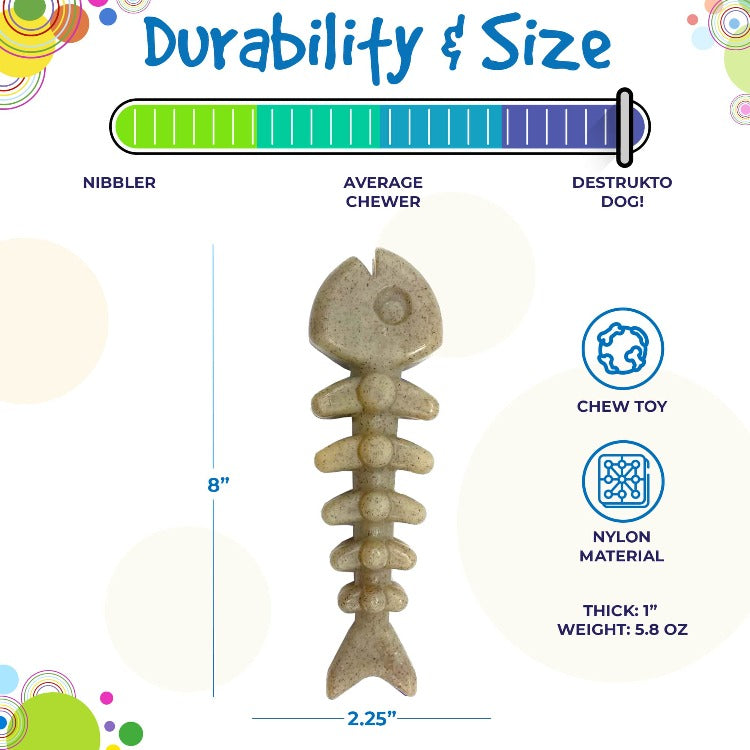 Fish Bone Nylon Chew Toy
