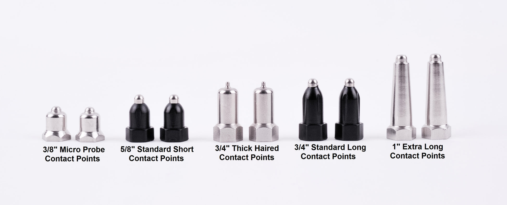 E-Collar Technologies contact points size comparison