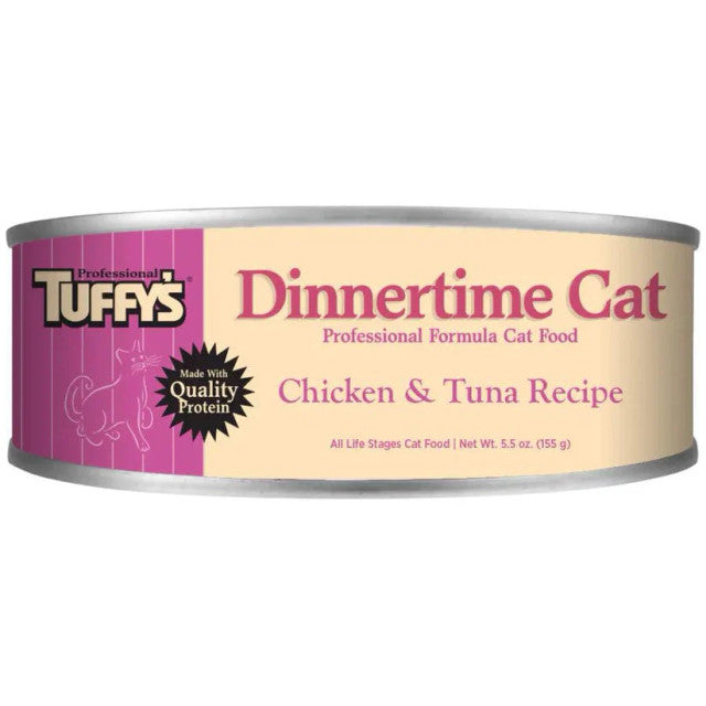 Tuffy's Dinnertime Chicken & Tuna canned cat food, 5.5oz