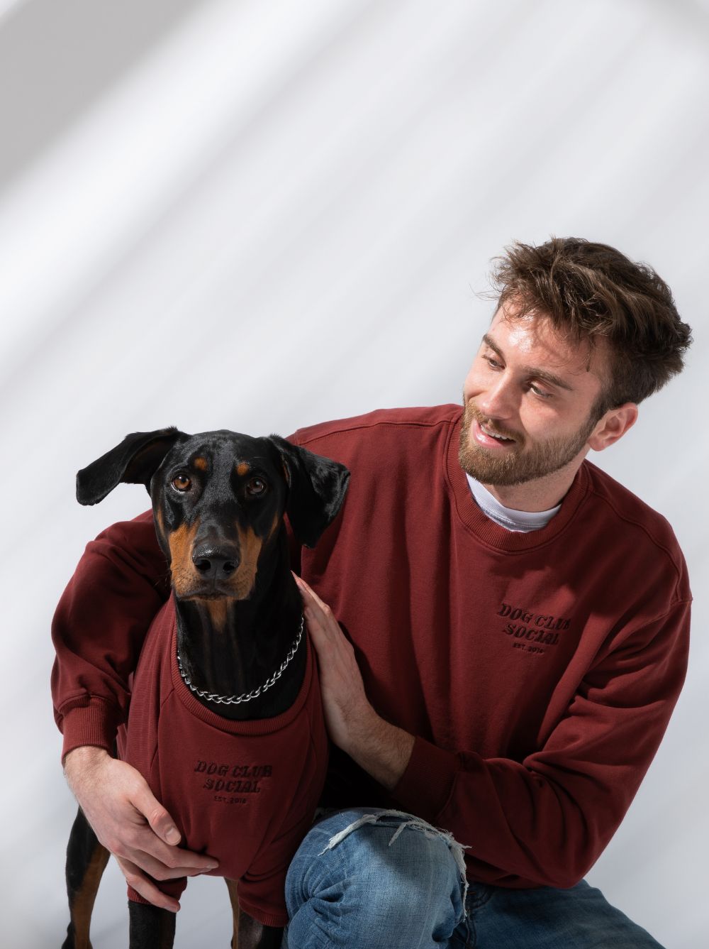 Terry Pullover, Maroon, Dog and Adult Sizes