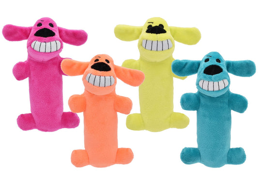 Multipet Original Loofa Dog plush toy, 6 inch, terry cloth with squeaker