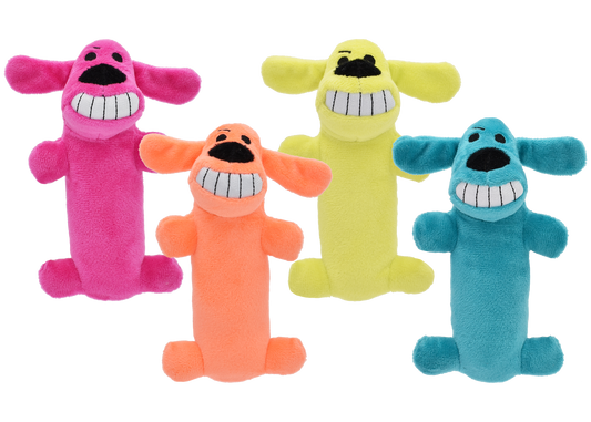 Multipet Original Loofa Dog plush toy, 6 inch, terry cloth with squeaker