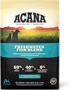 4.5lb bag of Acana Freshwater Fish grain-free dry dog food
