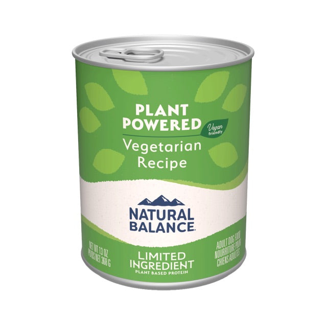 Can of Natural Balance Limited Ingredient Plant Power Vegetarian dog food, 13oz