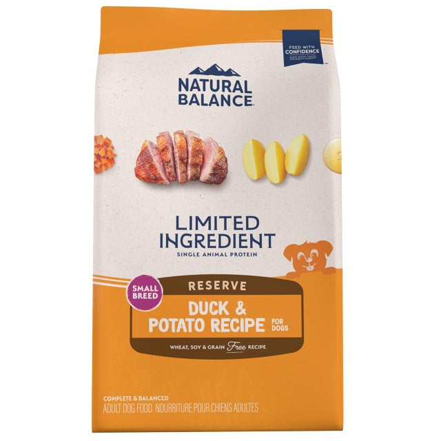 Bag of Natural Balance Limited Ingredient Duck & Potato Small Breed dry dog food