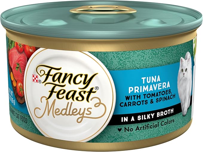 Fancy Feast Medleys Tuna Primavera wet cat food, 3oz can