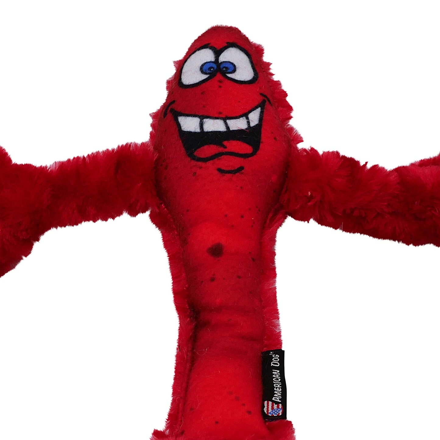 Larry the Lobster Plush Squeaker Dog Toy