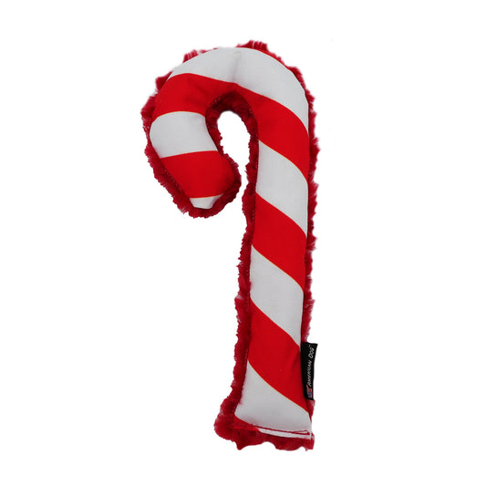 Candy Cane dog toy by American Dog in 1000D Cordura with a soft fleece backing