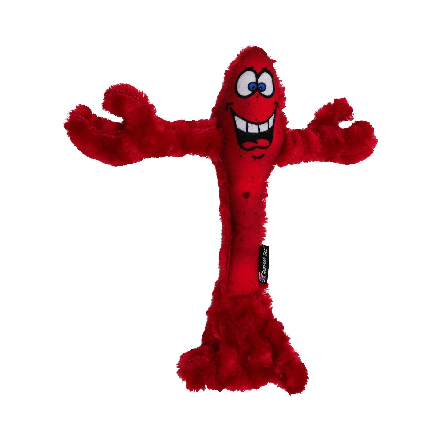 Larry the Lobster Plush Squeaker Dog Toy