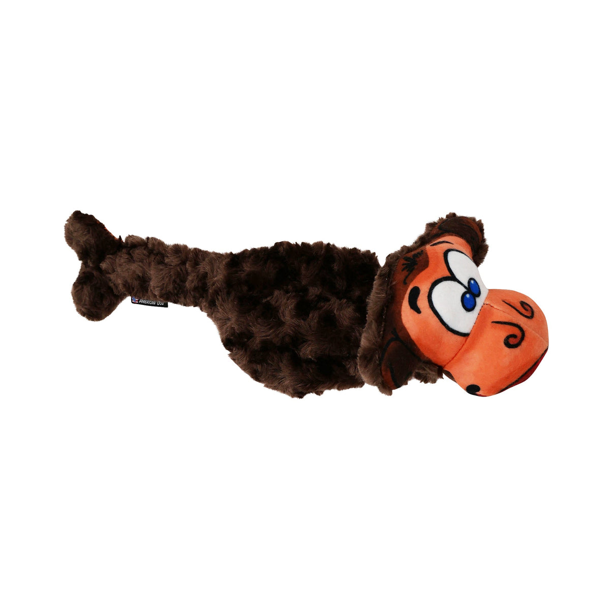 Milo the Monkey Plush Crinkle Dog Toy
