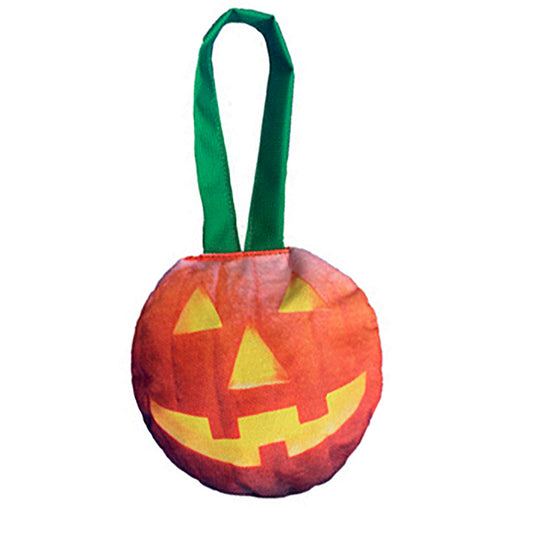 Jack-O-Tug dog toy by American Dog, carved pumpkin shape in ballistic fabric