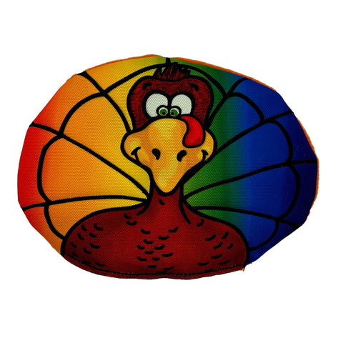 Rainbow Turkleton Squeaky Fetch Toy