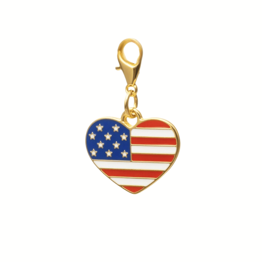 American Heart Pet Charm, a double-sided clip-on charm, Pink Papyrus Co., sold through Sniff and Shift