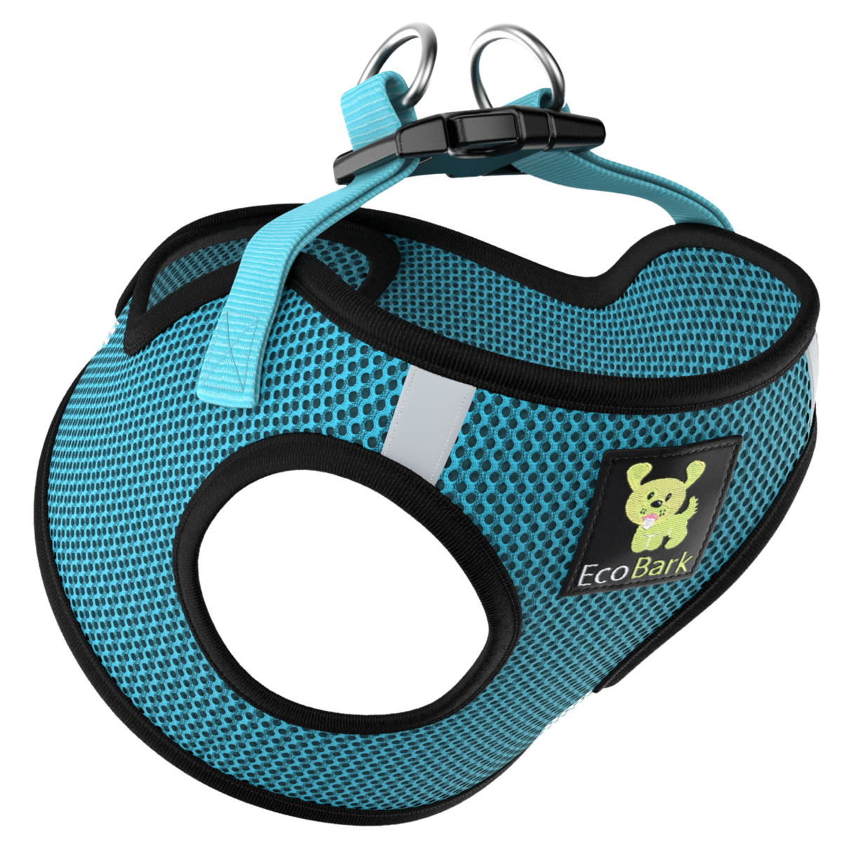 Aqua Sport Step-In Dog Harness, Reflective Mesh, Teacup to XL, EcoBark Pet Supplies, sold through Sniff and Shift