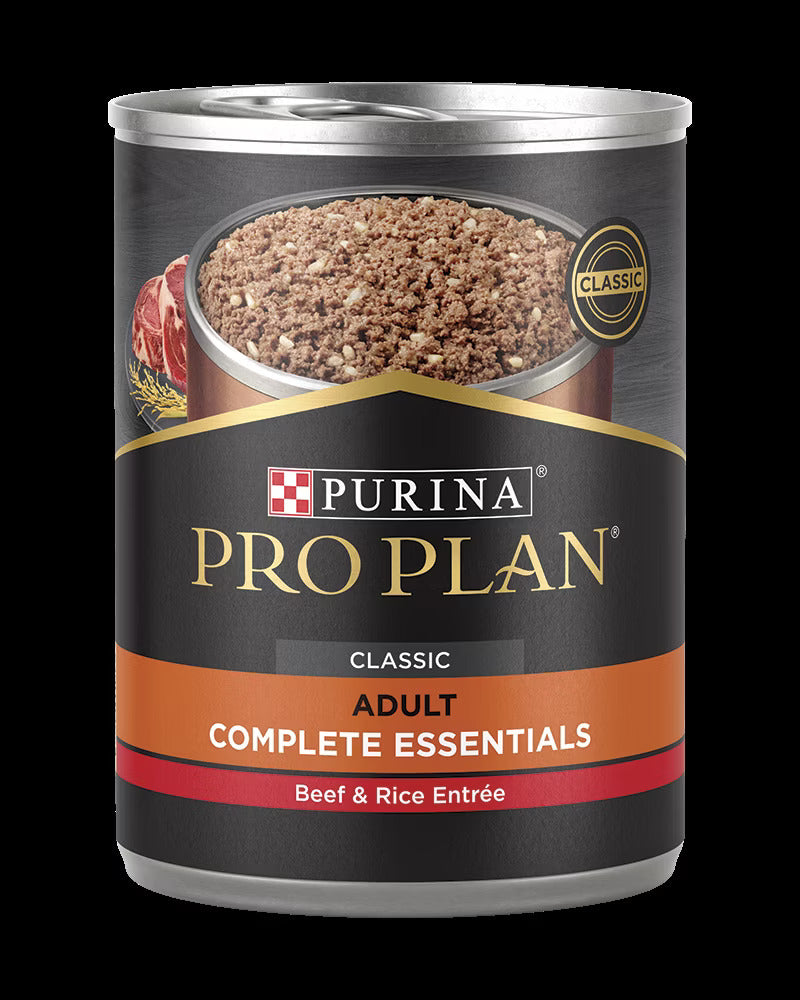 Pro Plan Complete Essentials Beef & Rice Entree wet dog food can, 13oz