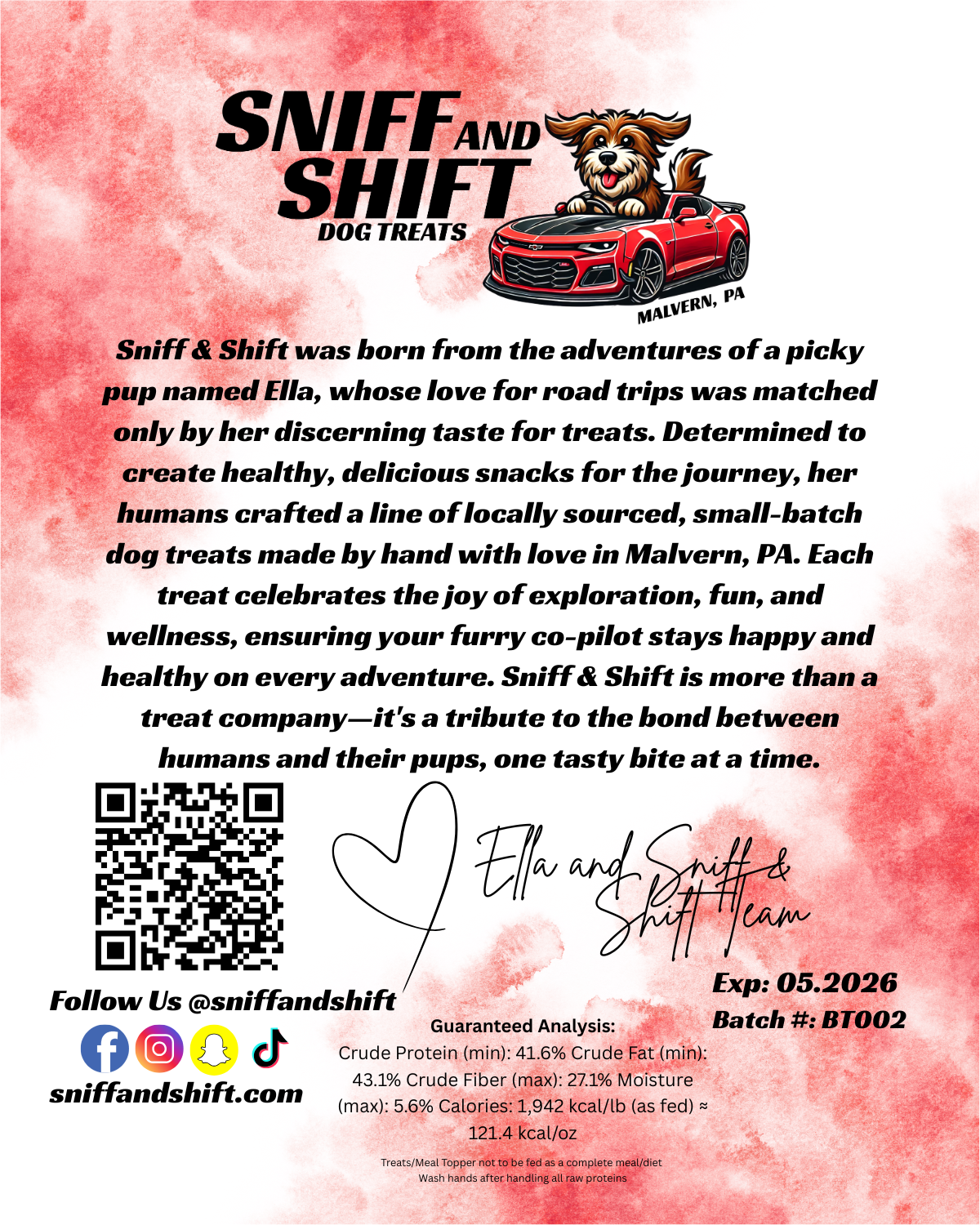 Sniff and Shift's Freeze - Dried Raw Tripe Dog Treats