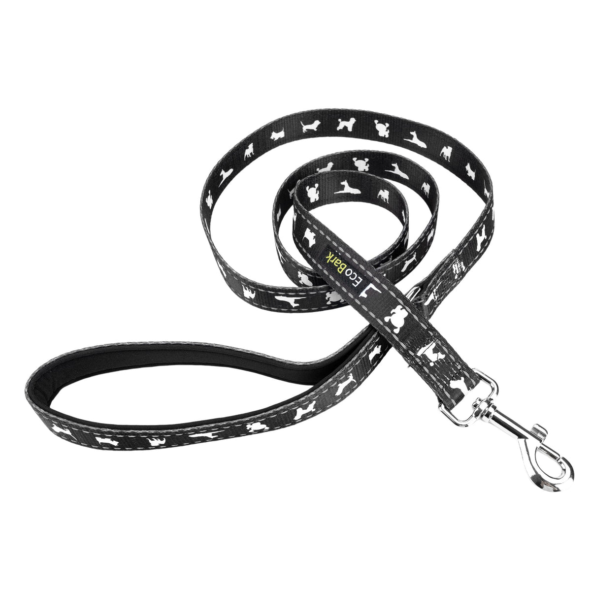 Black Comfort Grip Dog Leash, 4 to 6 ft