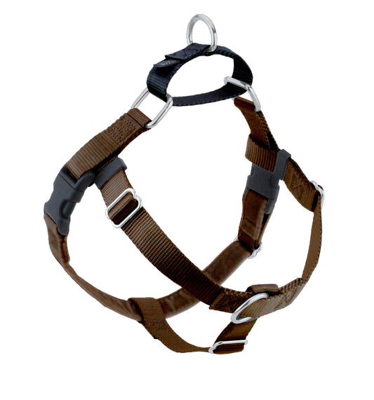 Brown Freedom No-Pull Dog Harness by 2 Hounds Design, sold through Sniff and Shift