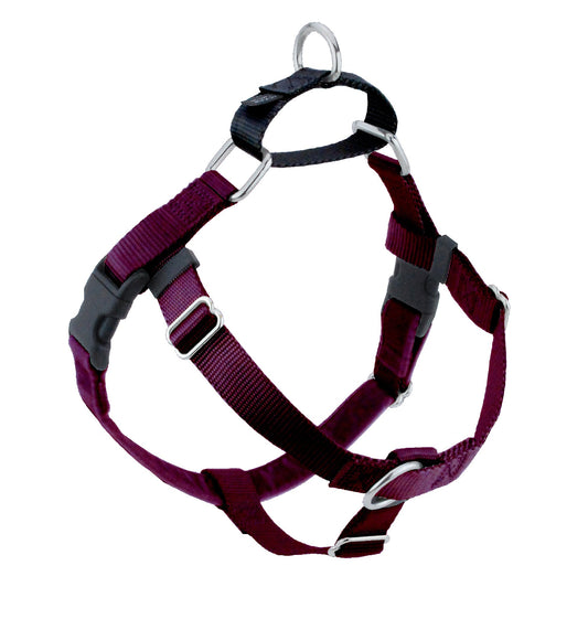 Burgundy Freedom No-Pull Dog Harness by 2 Hounds Design, sold through Sniff and Shift