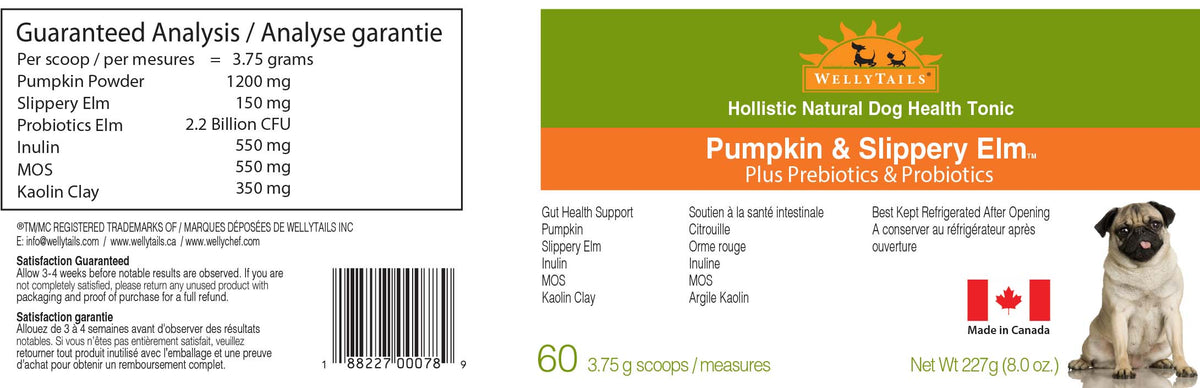 WellyTails Pumpkin & Slippery Elm for Dogs