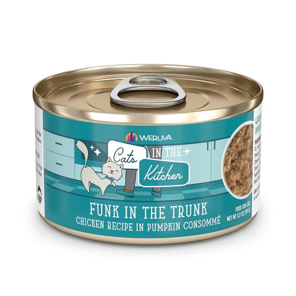 Cats in the Kitchen Funk in the Trunk chicken wet cat food can, 3.2oz