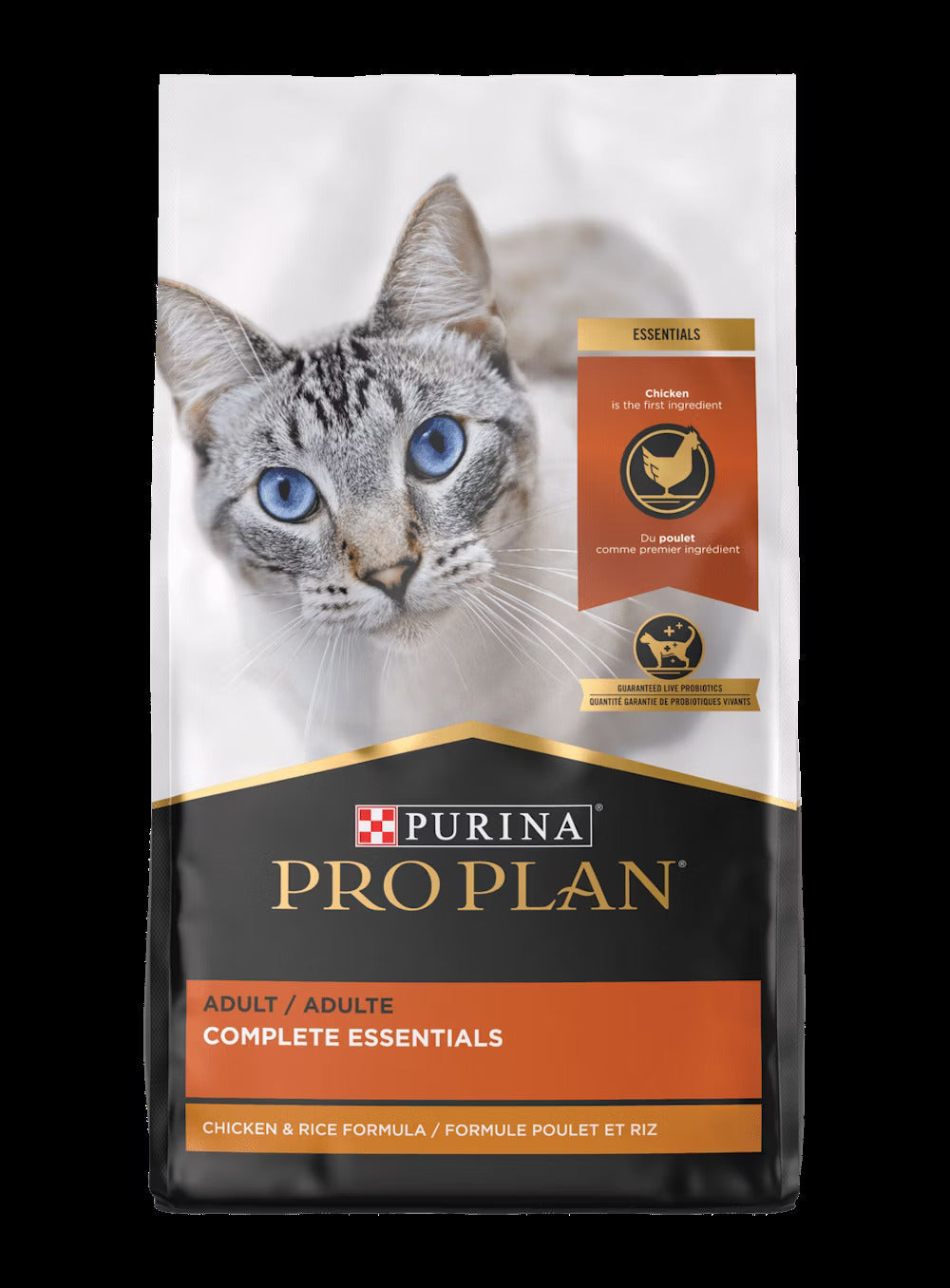 Pro Plan Complete Essentials Chicken and Rice dry cat food bag, 3.5 lb