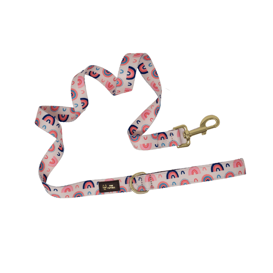 Clarke Dog Leash with a padded grip, 4 and 6 feet, Pink Papyrus Co., sold through Sniff and Shift