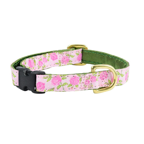 Rosy Dots Pink Martingale Dog Collar 5/8″ by 2 Hounds Design, sold through Sniff and Shift