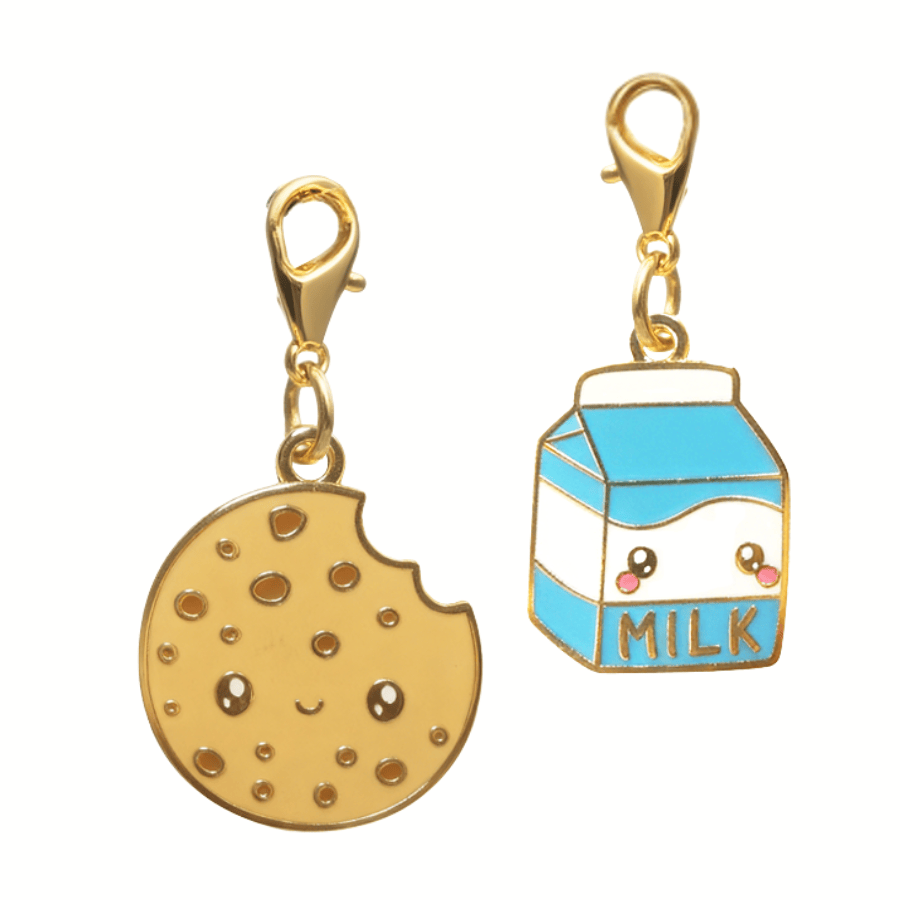 Cookie & Milk Pet Charm Set, Pink Papyrus Co., sold through Sniff and Shift