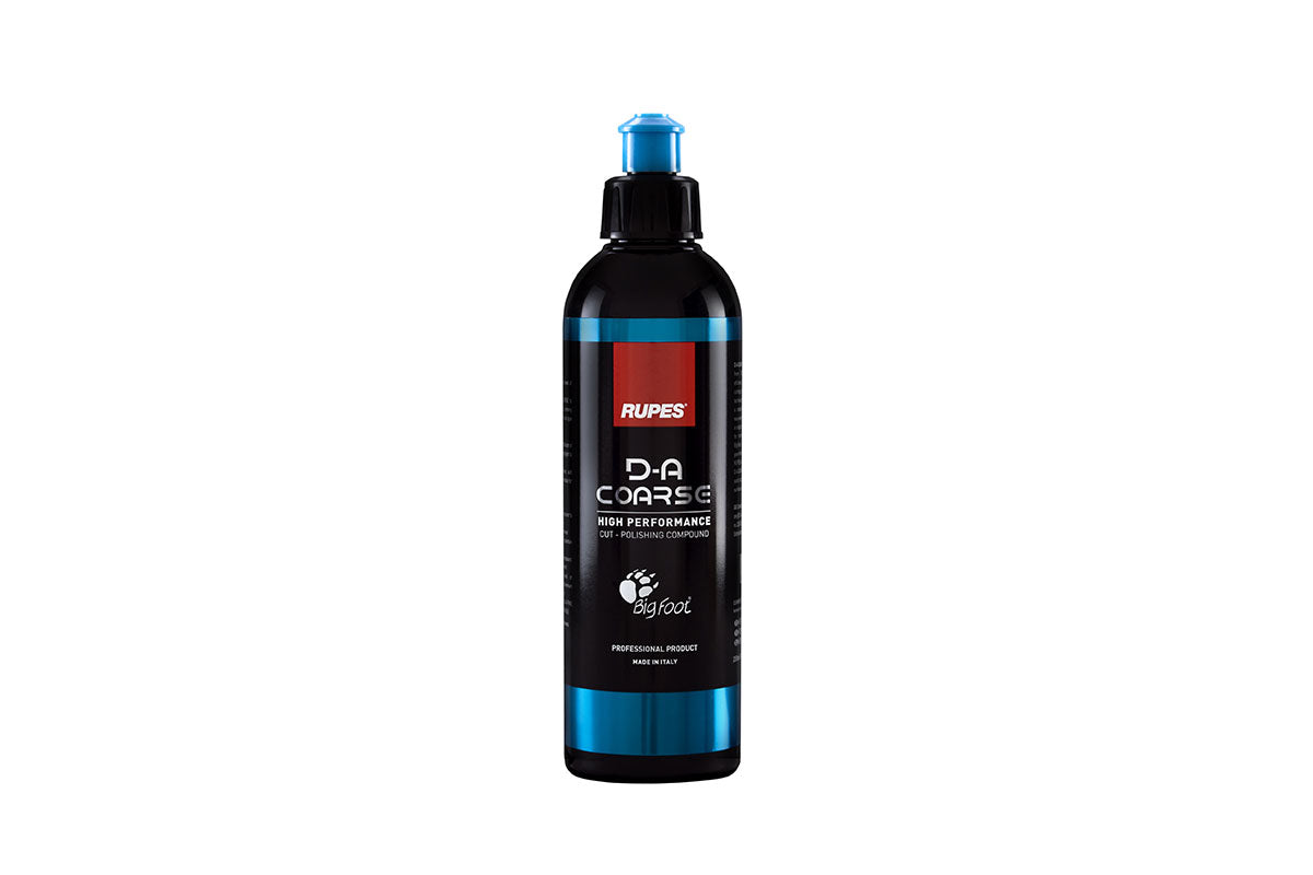 RUPES D-A Coarse cutting compound 250 ml black bottle with a blue cap