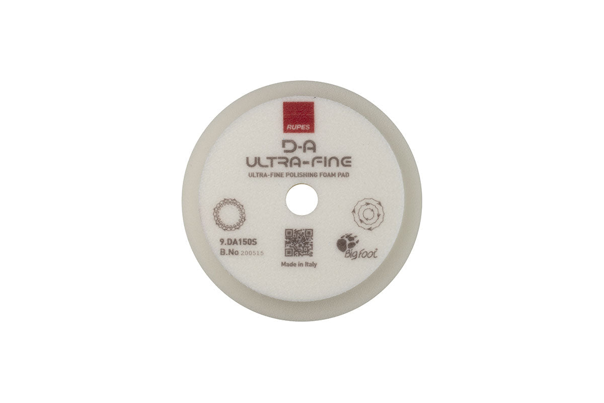 RUPES D-A Ultra-Fine Foam Pad, White, 6 in
