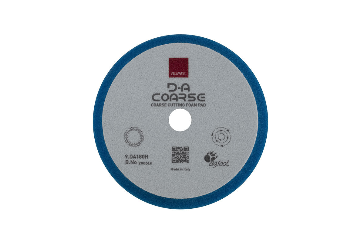 RUPES D-A Coarse Foam Cutting Pad, 7 in Blue