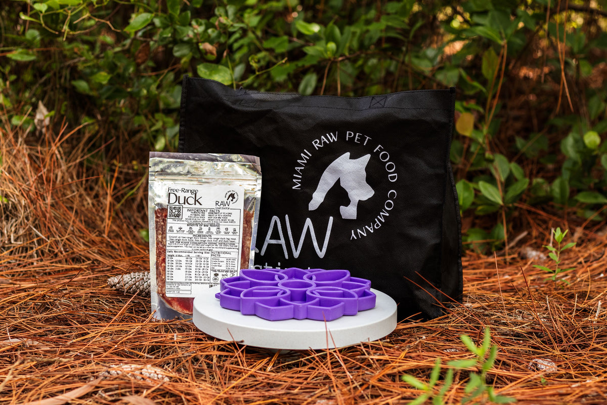 Raw Duck PMR Meal Blend for Cats & Dogs, Free-Range Pekin Duck | Raw Instincts Florida