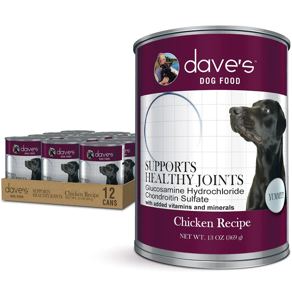 Dave's Healthy Joint Formula canned dog food, 13.2 oz can