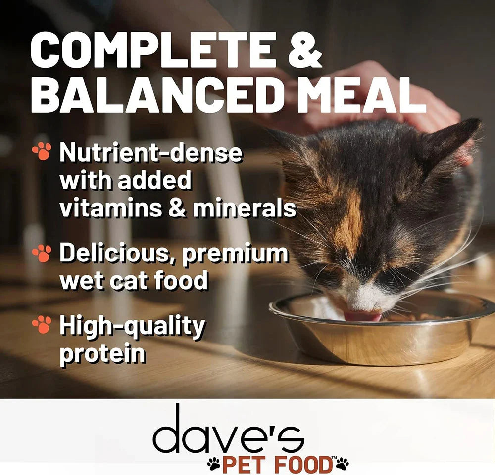 Dave's Naturally Healthy Turkey Dinner Paté Wet Cat Food (12.5oz)