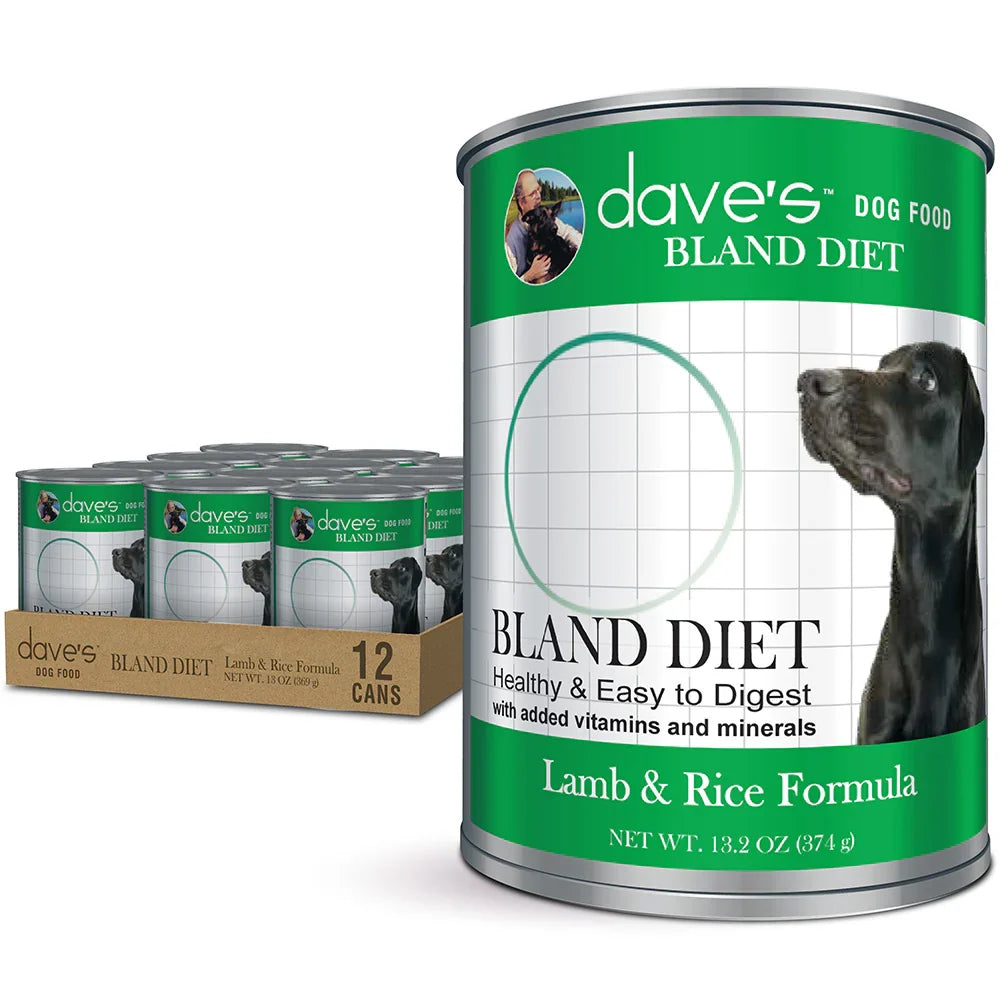 Dave's Restricted Diet Bland Lamb & Rice Formula canned dog food, 13.2 oz can