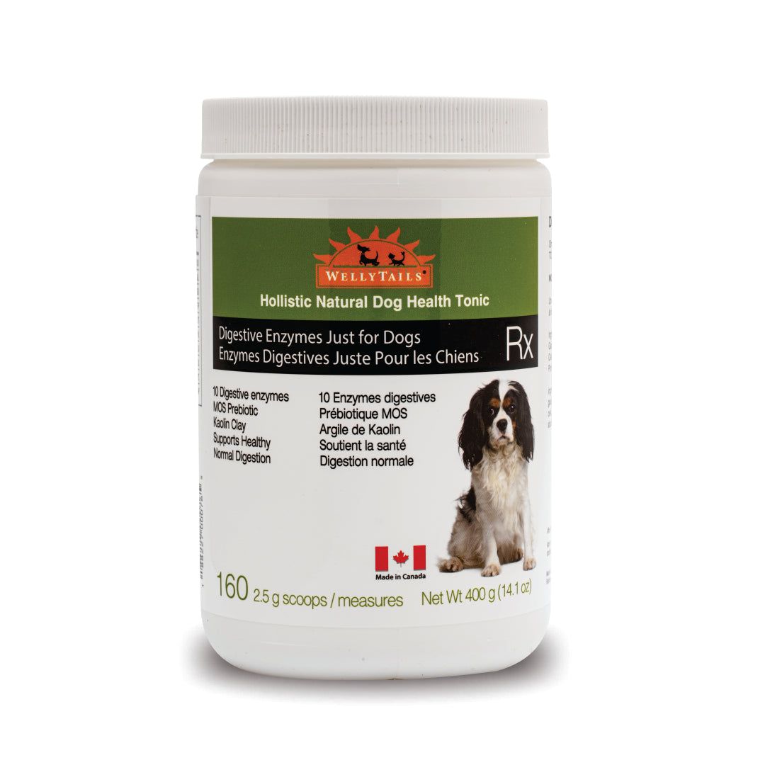 WellyTails Digestive Enzymes Just for Dogs package