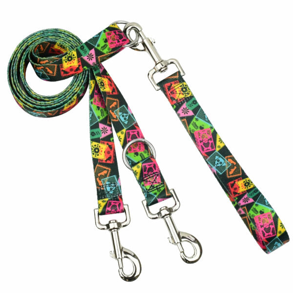 Paper Flags EarthStyle Double Connection Leash
