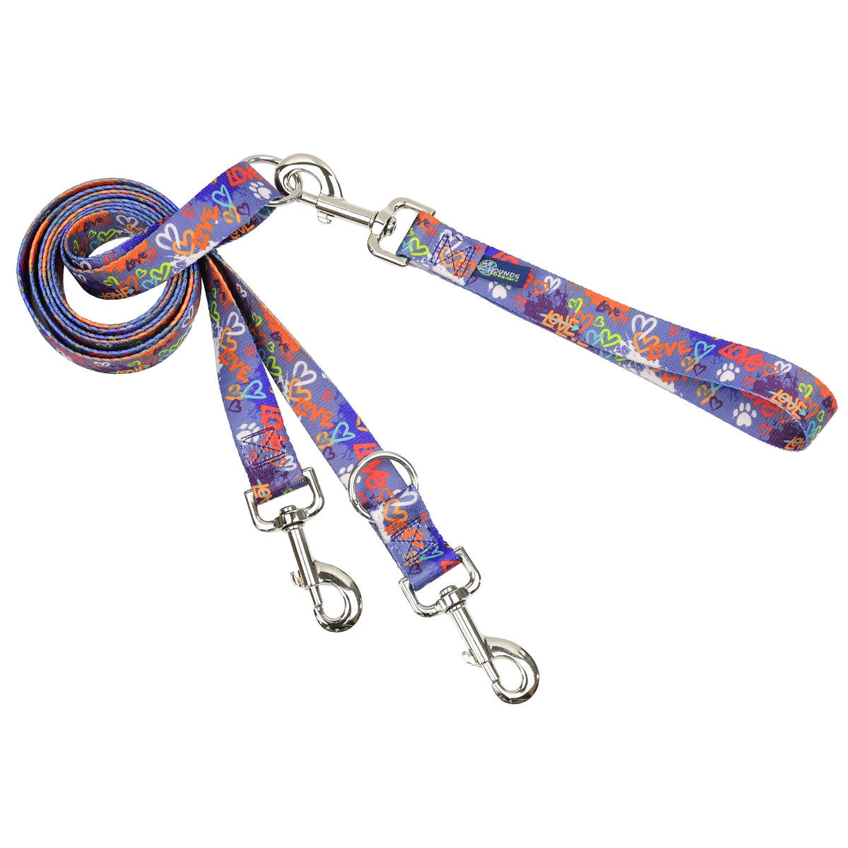 Love Graffiti Blue EarthStyle Freedom No-Pull Dog Harness