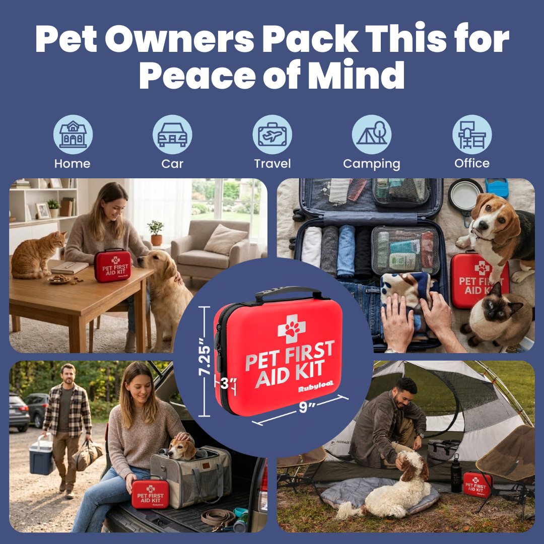Pet First Aid Kit for Dogs & Cats