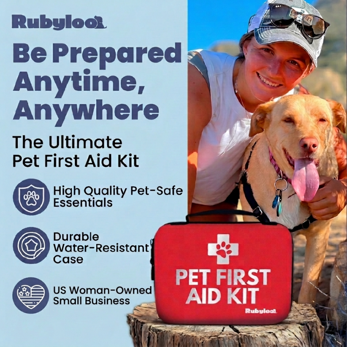 Pet First Aid Kit for Dogs & Cats