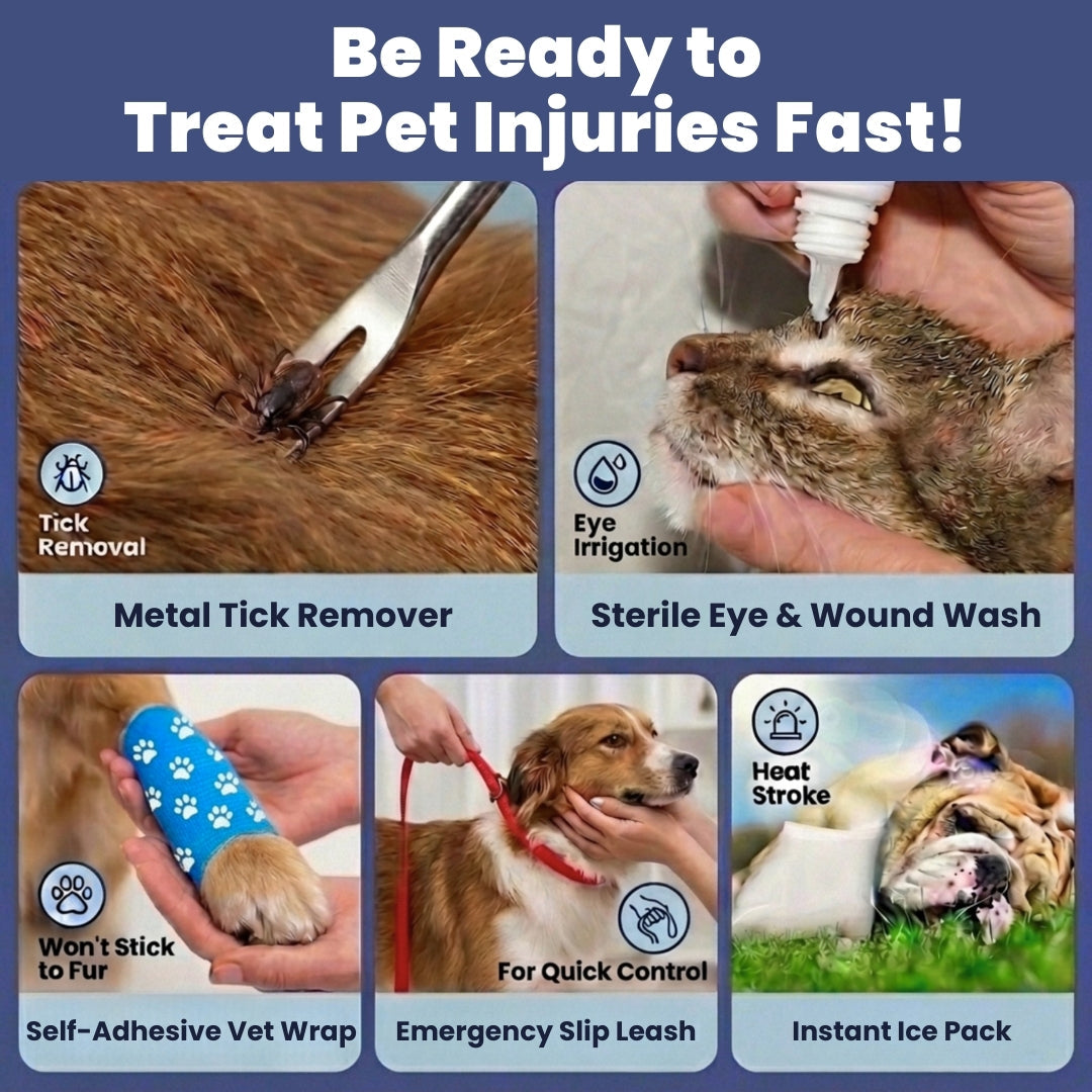 Pet First Aid Kit for Dogs & Cats